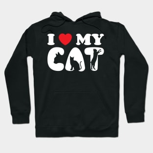 I Heart My Cat Hoodie